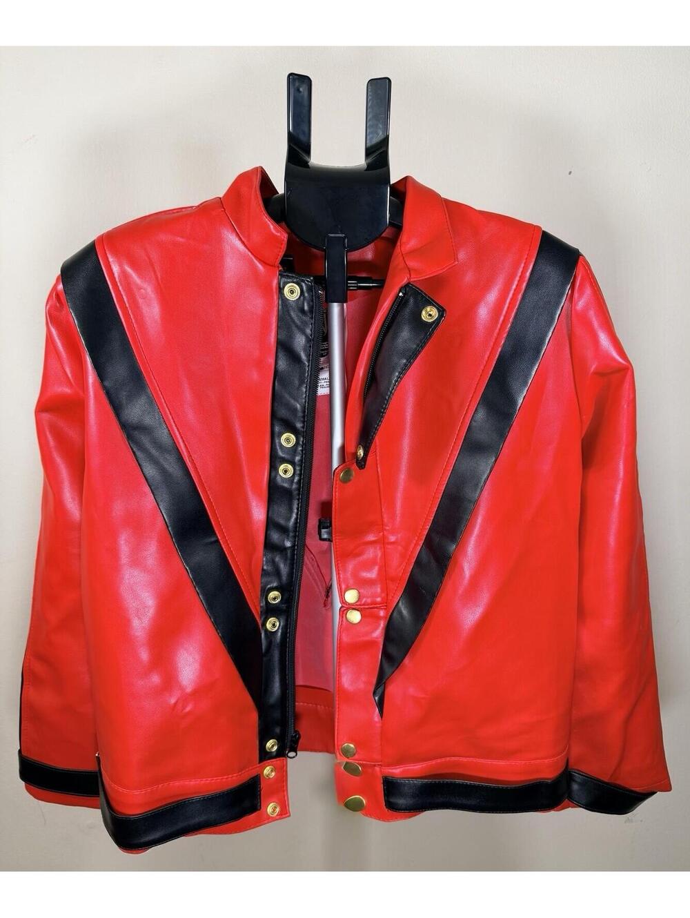 Charades Michael Jackson Thriller Jacket Red Custome Size Small - Picture 2 of 16